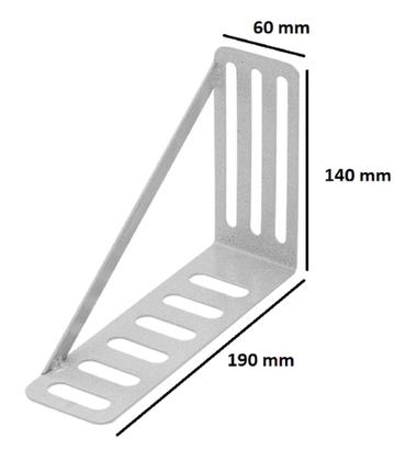 Imagem de Suporte Cabeceira Cama Box Adaptador 330x60mm Par Framer