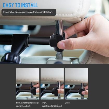 Imagem de Suporte Cabeceira Veicular Para Tablet E Smartphone Rock