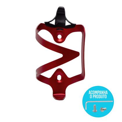 Imagem de Suporte Caramanhola Squeeze Garrafa Gta Alumínio Vermelho