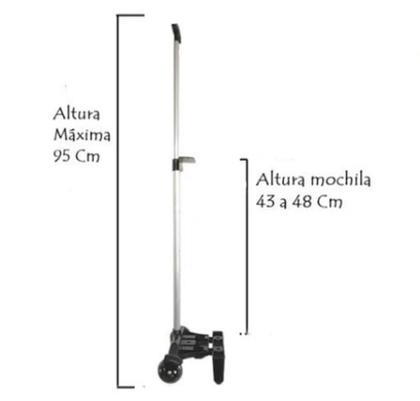 Imagem de Suporte Carrinho Para Mochila Adulto Rodinha Silicone