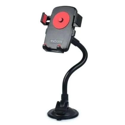 Imagem de Suporte Carro Automotivo Veicular Celular Encaixe Gps Vidro Trava Automática Resistente