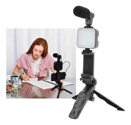 Imagem de Suporte Celular Com Tripé Luz Led Podcast Com Microfone TZ-KD-49/20
