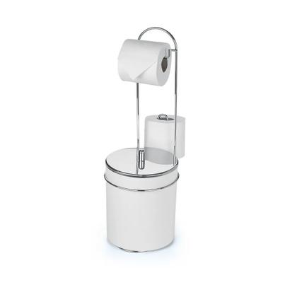Imagem de Suporte Chão Premium Porta Papel e Lixeira Inox 1245 Arthi