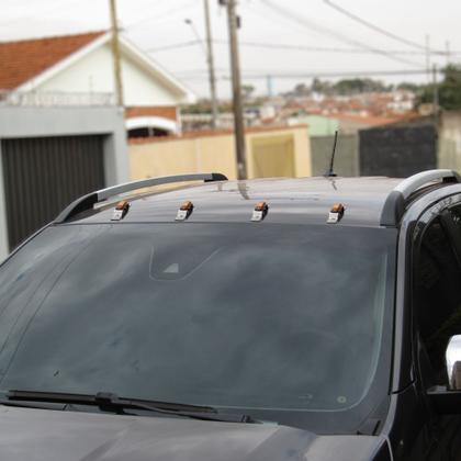 Imagem de Suporte Chapa de Fixação com Led ambar Posição Dupla Face Inox