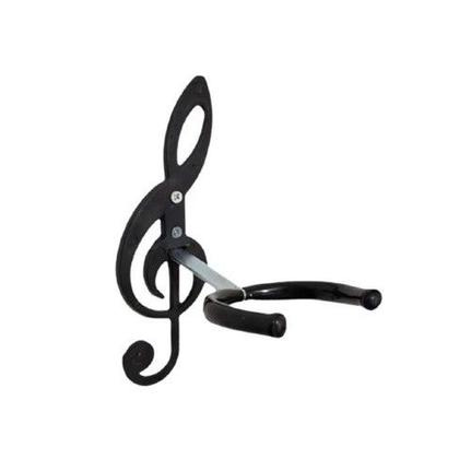 Imagem de Suporte Clave de Sol De Parede Para Violão Guitarra Musical 1 UNIDADE QUEIMA