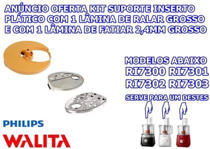 Imagem de Suporte Com 1 Lâmina ralar grosso e 1 lâmina fatirar grosso 2,4mm mODELO Ri7301 Ri7300 Ri7302 Ri7303