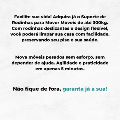 Imagem de Suporte Com Rodinhas Base Para Mover Arrastar Móveis 300kg Maquina de Lavar Geladeira Fogão Freezer