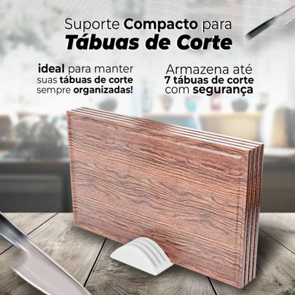 Imagem de Suporte Compacto para Tábuas de Corte Organização com Estilo