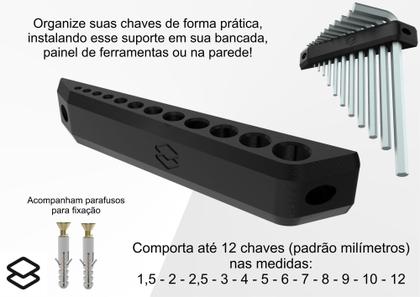 Imagem de Suporte Compativel Com Chaves Allen E Torx Organizador