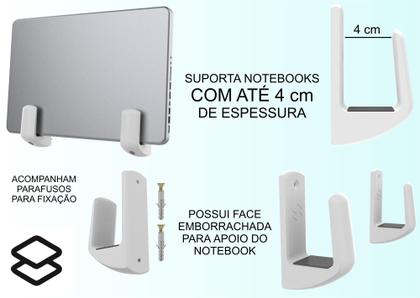 Imagem de Suporte Compatível Com Notebook Fechado 40mm Vertical Parede
