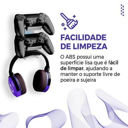 Imagem de Suporte Controle e Headset Fone de Ouvido 