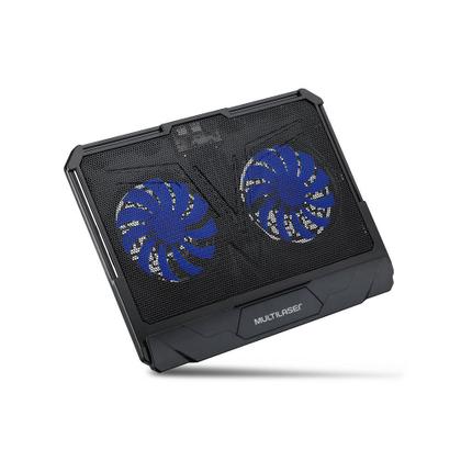 Imagem de Suporte Cooler para Notebook com duas ventoinhas e base giratória Multilaser - AC382