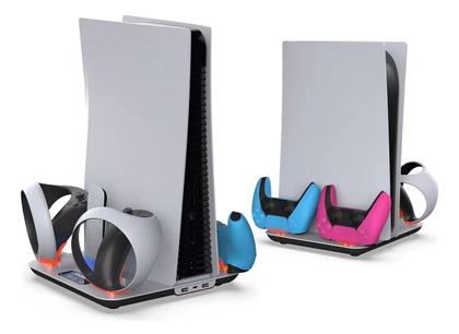 Imagem de Suporte Cooler Para Ps5 Carregador Duplo Base Vr Completa