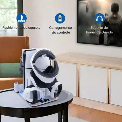 Imagem de Suporte Cooler Para Ps5 Carregador Duplo Base Vr Completa