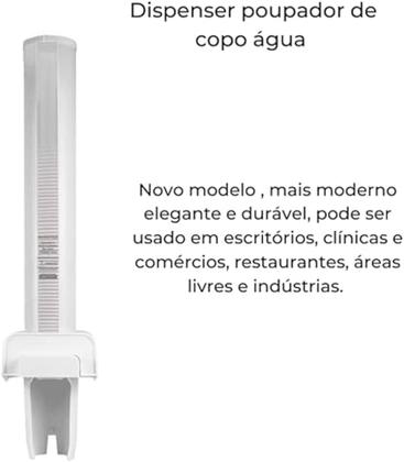Suporte Copo Descartável P/ Água Automático Premium - NOBRE Imagem de Suporte Copo Descartável P/ Água Automático Premium - NOBRE
