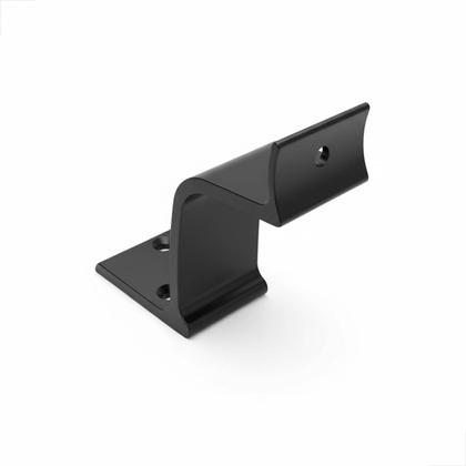 Imagem de Suporte Corrimão Escada p Fixação Parede Alumínio Preto 2Uni