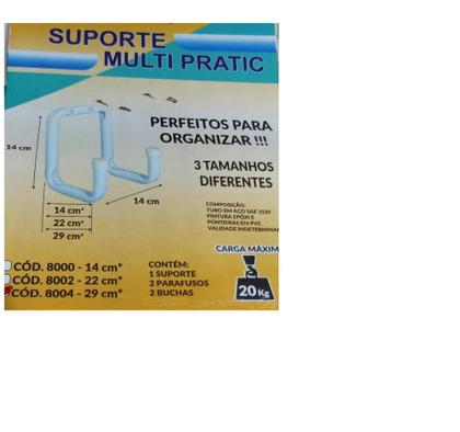 Imagem de Suporte De Aço Parede Multiuso Escada Cadeira Mangueira 29cm