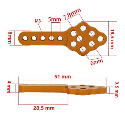 Imagem de Suporte De Amortecedor De Alumínio Com Altura E Ângulo Ajustáveis Para 1/10 RC Crawler Axial SCX10