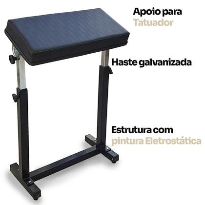 Imagem de Suporte De Apoio De Braço Tatuador Largo Mesa Regulagem Altu