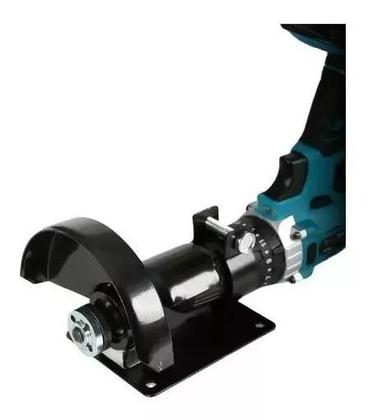 Imagem de Suporte de bancada adaptador para furadeira com acessórios adaptadores e discos Tssaper Modelo: TSUPA-01