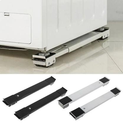 Imagem de Suporte De Base Com Rodinhas Para Geladeira Máquina De Lavar Fogão Móveis pé Ajustável