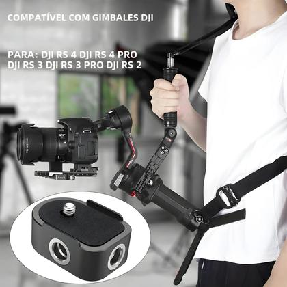 Imagem de Suporte De Bateria DJI RS 4 RS 3 RS 2 Com Base De Montagem E Soquete QD Rosca 14 38
