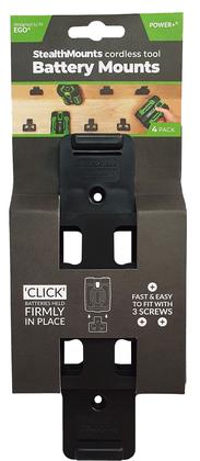 Imagem de Suporte de bateria StealthMounts compatível com EGO 56V, pacote com 4 unidades