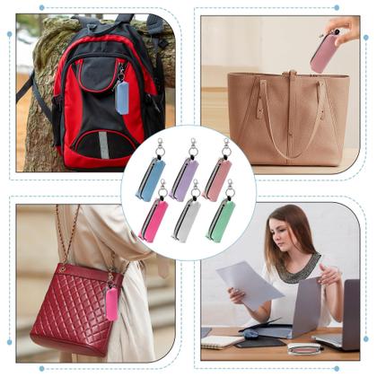 Imagem de Suporte de batom GOCOHHI, 6 peças, bolsa de manga de protetor labial feminina