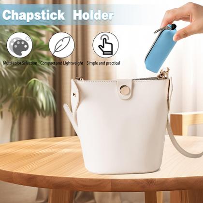 Imagem de Suporte de batom GOCOHHI, 6 peças, bolsa de manga de protetor labial feminina