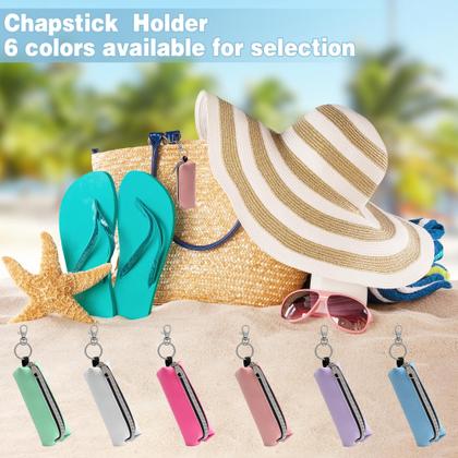 Imagem de Suporte de batom GOCOHHI, 6 peças, bolsa de manga de protetor labial feminina