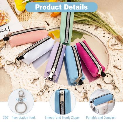 Imagem de Suporte de batom GOCOHHI, 6 peças, bolsa de manga de protetor labial feminina