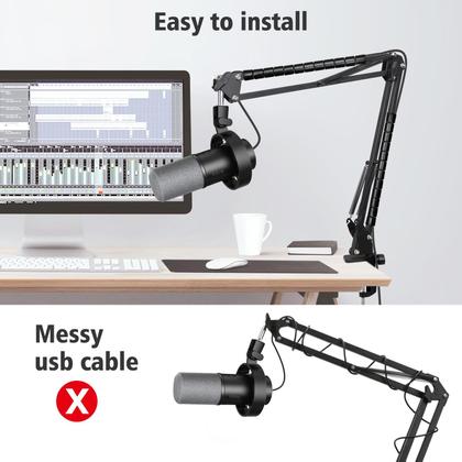 Suporte de braço Mic Boom SUNMON para Fifine K688 com adaptador e
