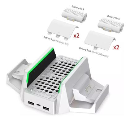 Imagem de Suporte De Carregador Cooler Dobe Charger Compatível Xbox Series S