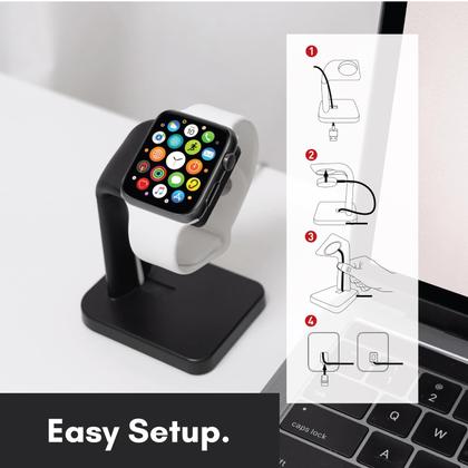 Imagem de Suporte de carregador para Apple Watch Macally Série 1-10, SE 40/42/44 mm
