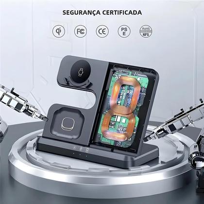 Imagem de Suporte de Carregamento Rápido Sem Fio Samsung - Galaxy S23/S22/S21/Ultra/Note/Watch 5/4/Active/Buds