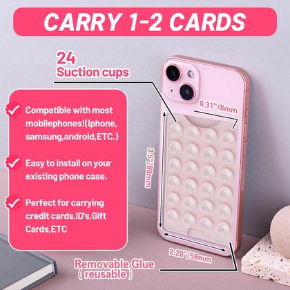 Imagem de Suporte de cartão telefônico de sucção Mount CuKohno Classic Chalk Pink