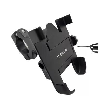 Imagem de Suporte de celular com carregador para Moto e Scooter bike em alumínio