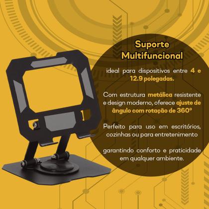 Imagem de Suporte de Celular Mesa Escritório Ajustável Dobrável