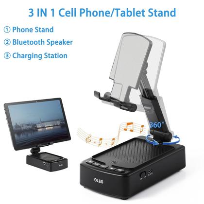 Imagem de Suporte de celular OLES para presentes com alto-falante Bluetooth para homens