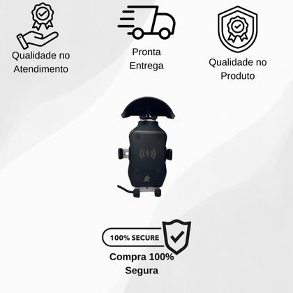 Imagem de Suporte De Celular Para Motos Com Carregador USB E Indução CG 125 FAN