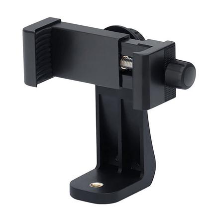 Imagem de Suporte De Celular/Smartphone Giratório 2x1 Com Trava Modelo Rosca P/ Tripés Sapatas Rosca 1/4