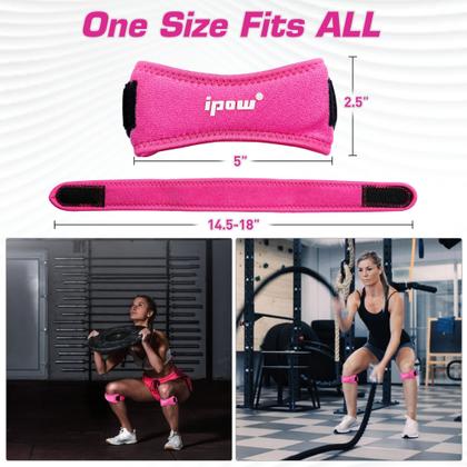 Imagem de Suporte de cinta de joelho IPOW para caminhadas, futebol e corrida
