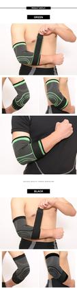 Imagem de Suporte de compressão para cotovelo, bandagem elástica respirável para braço, cobertura para cotovelo, protetor de manga