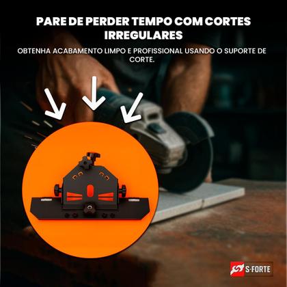 Imagem de Suporte de Corte para Esmerilhadeira 115/125mm Ajuste 0 a 45 Graus