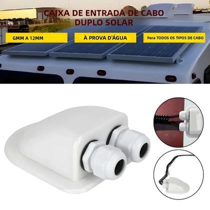 Imagem de Suporte De Entrada De Cabo Para Caixa De Junção Solar Com Duplo Orifício Acessórios Automotivos Para