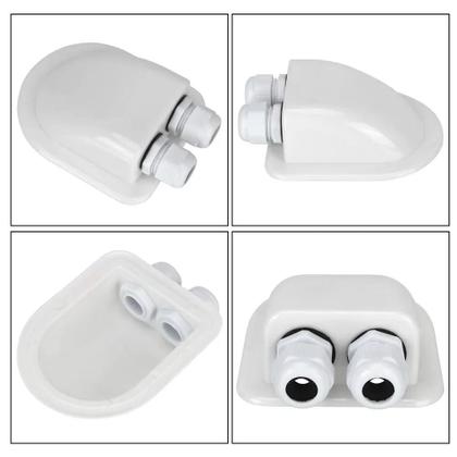 Imagem de Suporte De Entrada De Cabo Para Caixa De Junção Solar Com Duplo Orifício Acessórios Automotivos Para