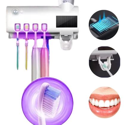 Suporte De Escovas Uv Dispenser Automático Pasta De Dente - AL Imagem de Suporte De Escovas Uv Dispenser Automático Pasta De Dente