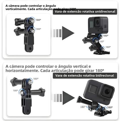 Imagem de Suporte De Extensão De Braço Ajustável Para GoPro Hero 13 12 11 10 9 8 SJCAM SJ4000 AKASO Insta360