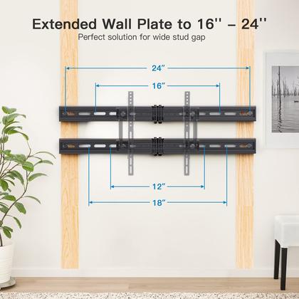 Imagem de Suporte de extensão para montagem em parede para TV Pipishell Universal 60kg