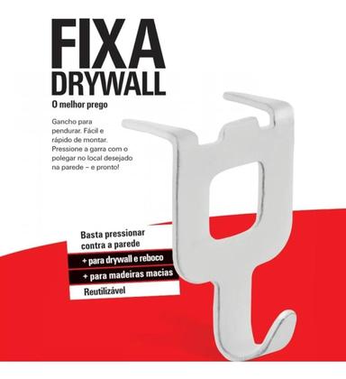 Imagem de Suporte De Fixação Removível Fischer - Fixa Drywal C/ 08 Un